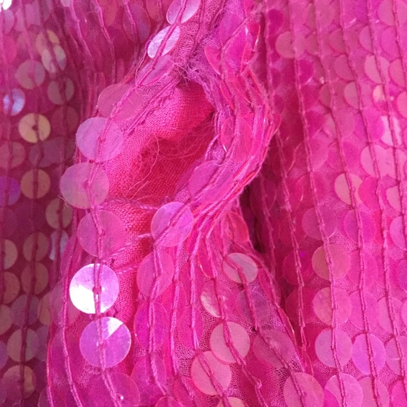 Royal Feeling Pink Sequin Evening Top, Vintage - Picture 4 of 4